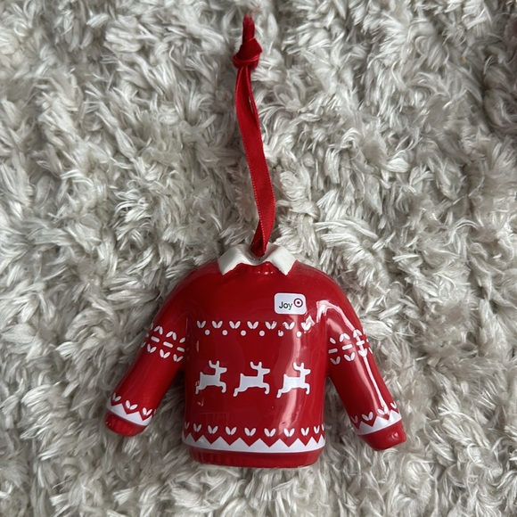 Set of 2 Target Ceramic Christmas Ornaments NWOT - Picture 2 of 3